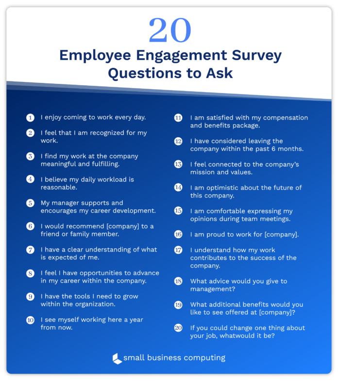 20 Employee Engagement Survey Questions You Need to Ask | SBC